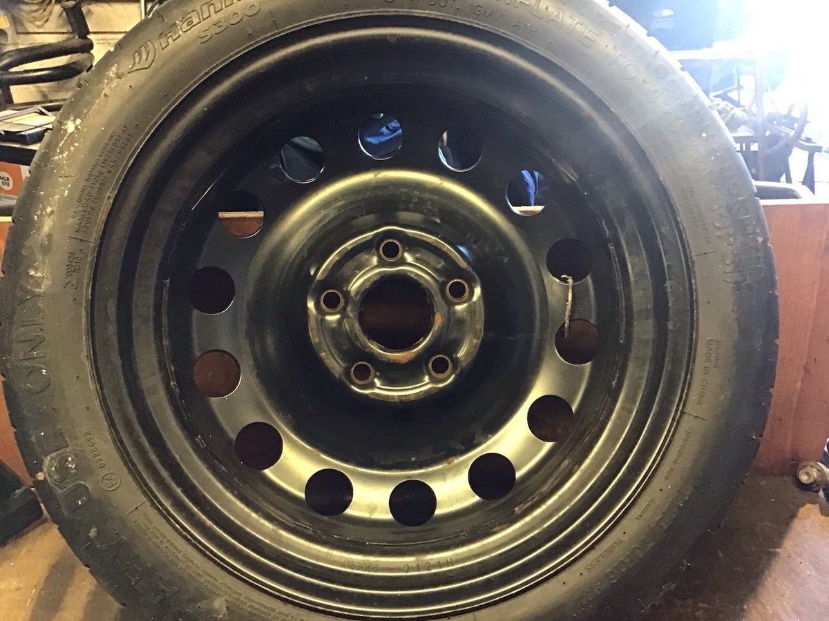 VOLKSWAGEN GOLF MK7 SPARE WHEEL 16'' STEEL RIM TYRE 125X70X16 2160927 2009 20208