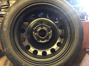 VOLKSWAGEN GOLF MK7 SPARE WHEEL 16'' STEEL RIM TYRE 125X70X16 2160927 2009 20208