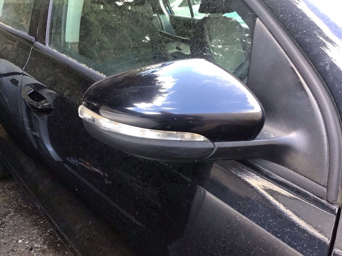 VOLKSWAGEN GOLF MK6 DRIVER'S SIDE MIRROR DEEP BLACK LC9X 2009 20121
