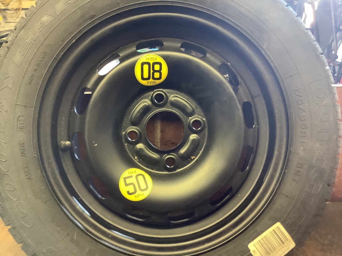 FORD FIESTA MK7 SPARE WHEEL 14'' STEEL RIM TYRE 175X65X14 2009 20173
