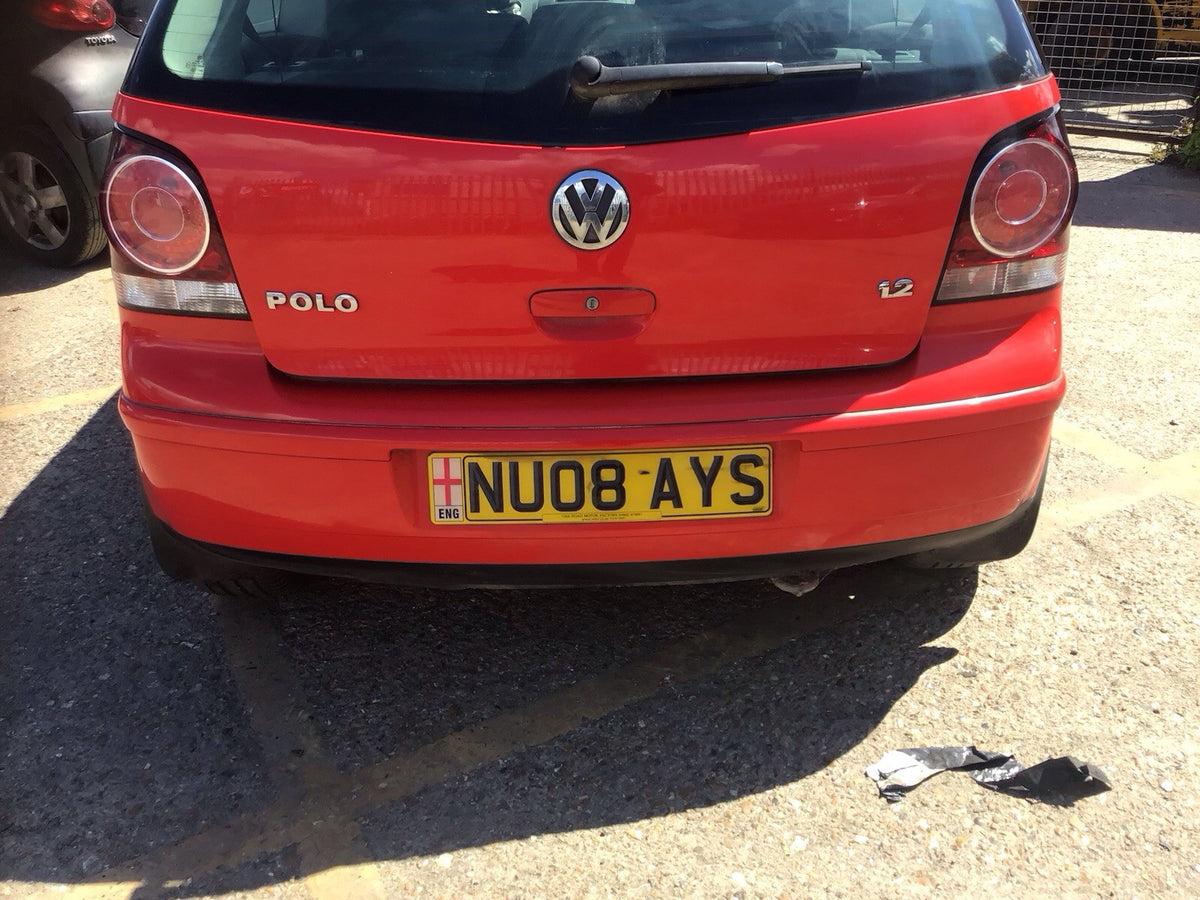 VOLKSWAGEN POLO 9N3 REAR BUMPER FLASH RED LP3G 2005 20081