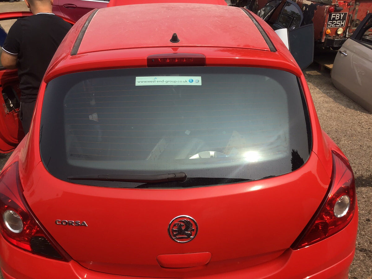 VAUXHALL CORSA D TAILGATE RED Z547 3 DOOR MODEL 2006 20142