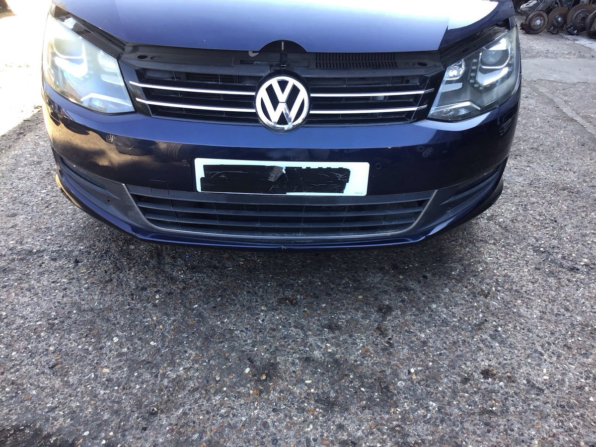 VOLKSWAGEN SHARAN MK2 FRONT BUMPER IN NIGHT BLUE LH5X  2010 20232