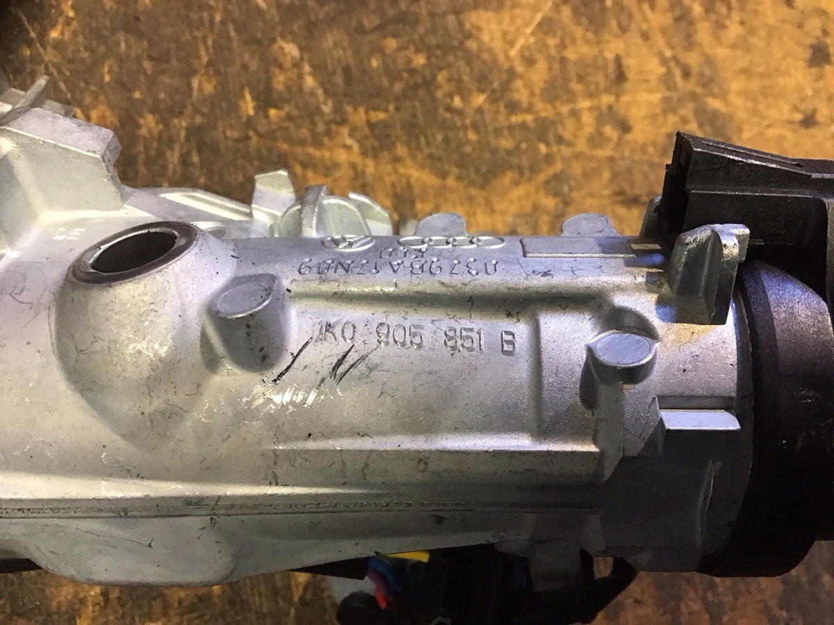 VOLKSWAGEN MK6 IGNITION BARREL LOCK AND KEY 1K0905851B 2008 20132