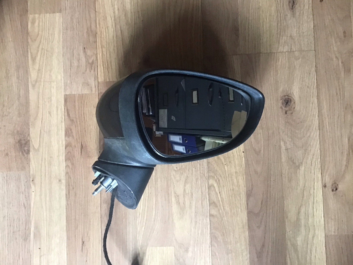 FORD FIESTA MK7 DRIVER'S  SIDE O/S DOOR MIRROR PANTHER BLACK METALLIC 2009 20125