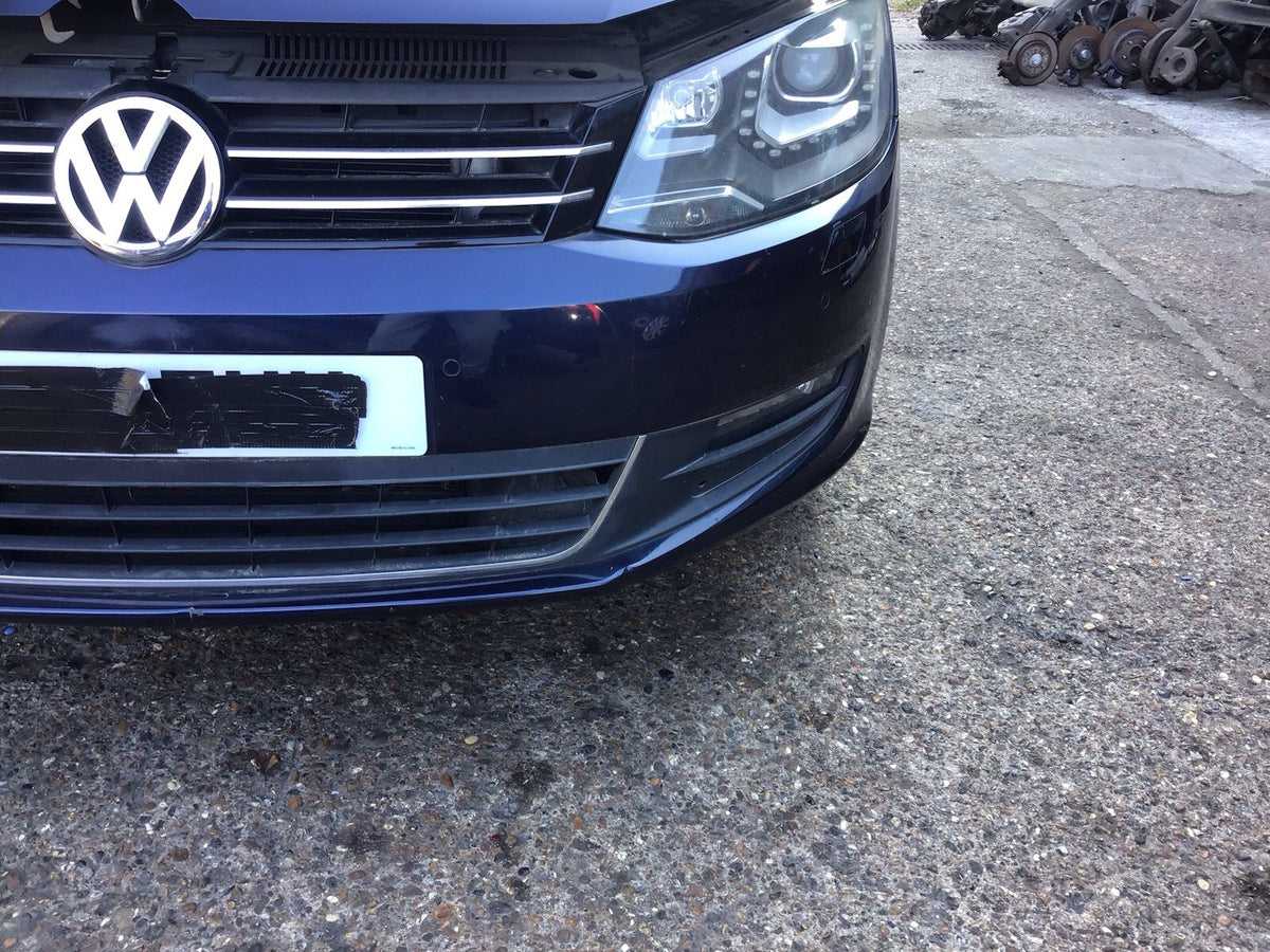 VOLKSWAGEN SHARAN MK2 FRONT BUMPER IN NIGHT BLUE LH5X  2010 20233