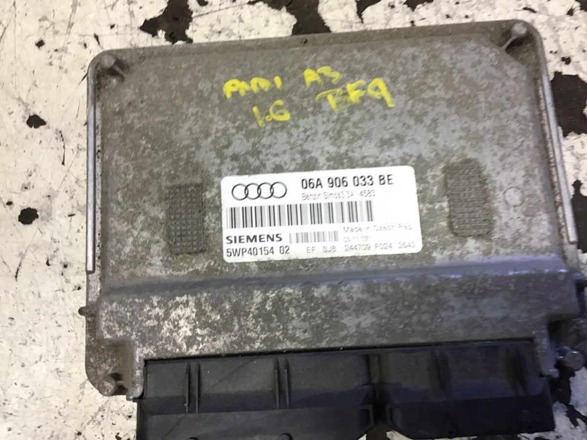  AUDI A3 1.6 PETROL AUTOMATIC ENGINE CONTROL UNIT ECU 06A906033BE BFQ 1997 20031
