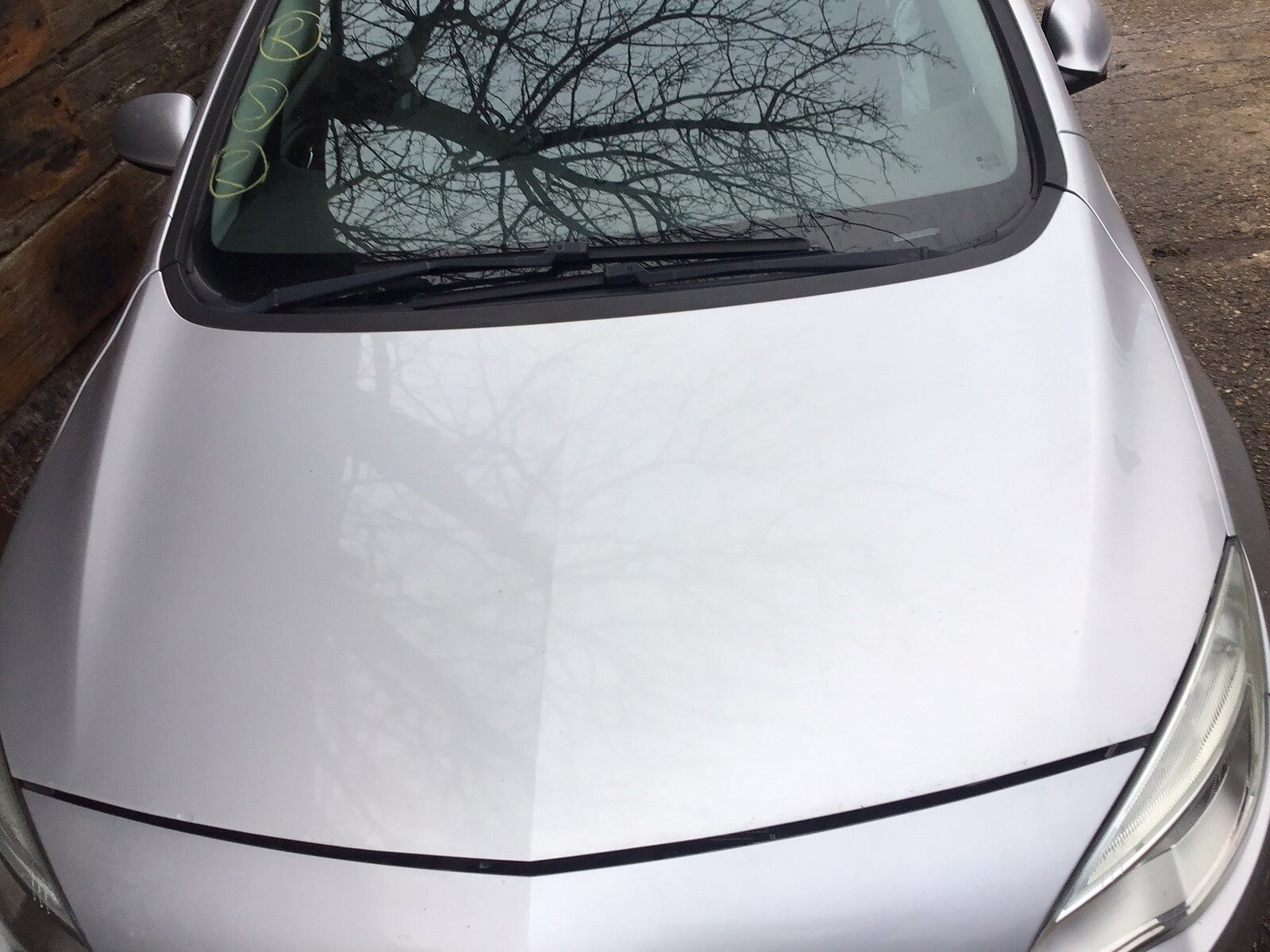 VAUXHALL ASTRA J BONNET IN SILVER METALLIC PAINT CODE GAN 2010-20140
