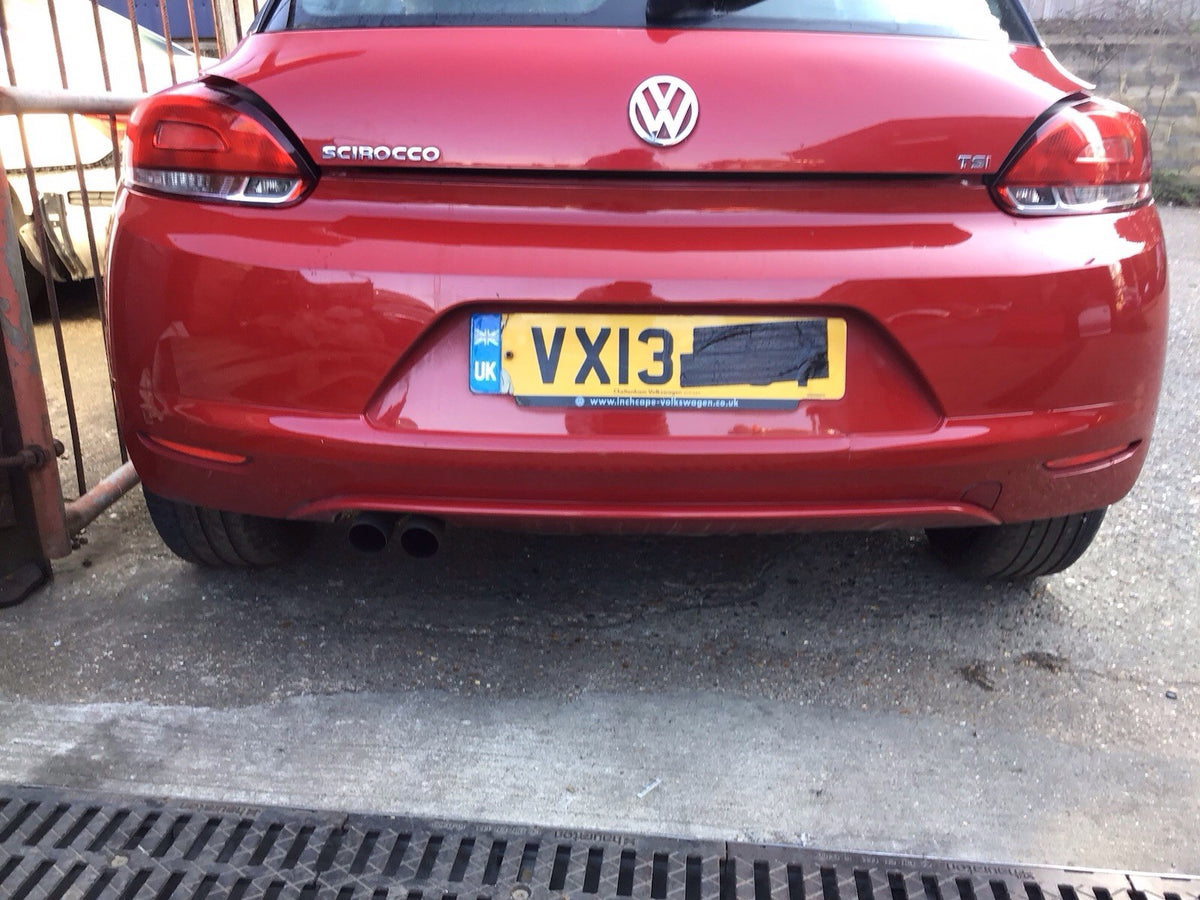 VOLKSWAGEN SCIROCCO REAR BUMPER RED PAINT CODE LA3H 2008 20133