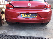 VOLKSWAGEN SCIROCCO REAR BUMPER RED PAINT CODE LA3H 2008 20133