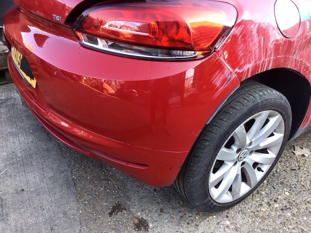 VOLKSWAGEN SCIROCCO REAR BUMPER RED PAINT CODE LA3H 2008 201311