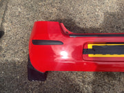 TOYOTA YARIS MK2 REAR BUMPER IN SUPER RED PAINT CODE 3P0 NEEDS PAINT 2006 20093