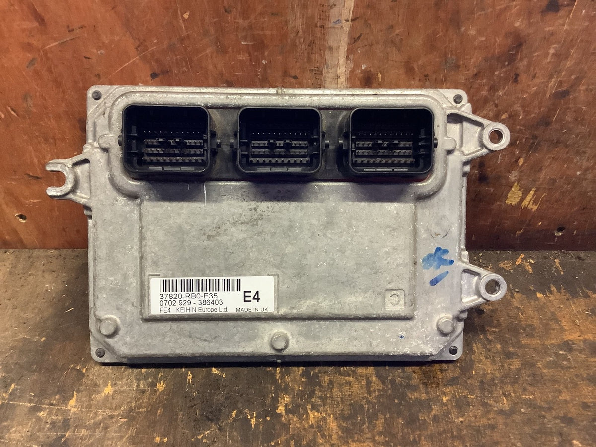 HONDA JAZZ MK3  ENGINE CONTROL MODULE ECU 37820 RB0 E35  2009 20140