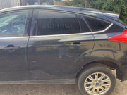 FORD FOCUS MK3 PASSENGER'S SIDE N/S REAR  DOOR PANTHER BLACK METALLIC 2011 20180