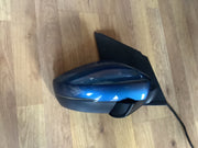 VOLKSWAGEN POLO 6C DRIVER SIDE O/S ELECTRIC DOOR MIRROR SILK BLUE LD5L 2014 20177