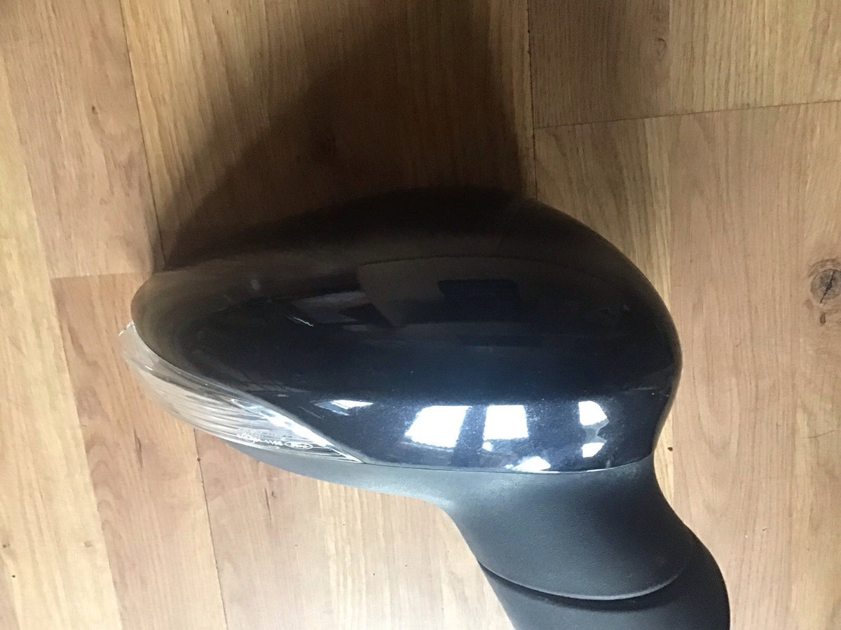 FORD FIESTA MK7 DRIVER'S  SIDE O/S DOOR MIRROR PANTHER BLACK METALLIC 2009 20123