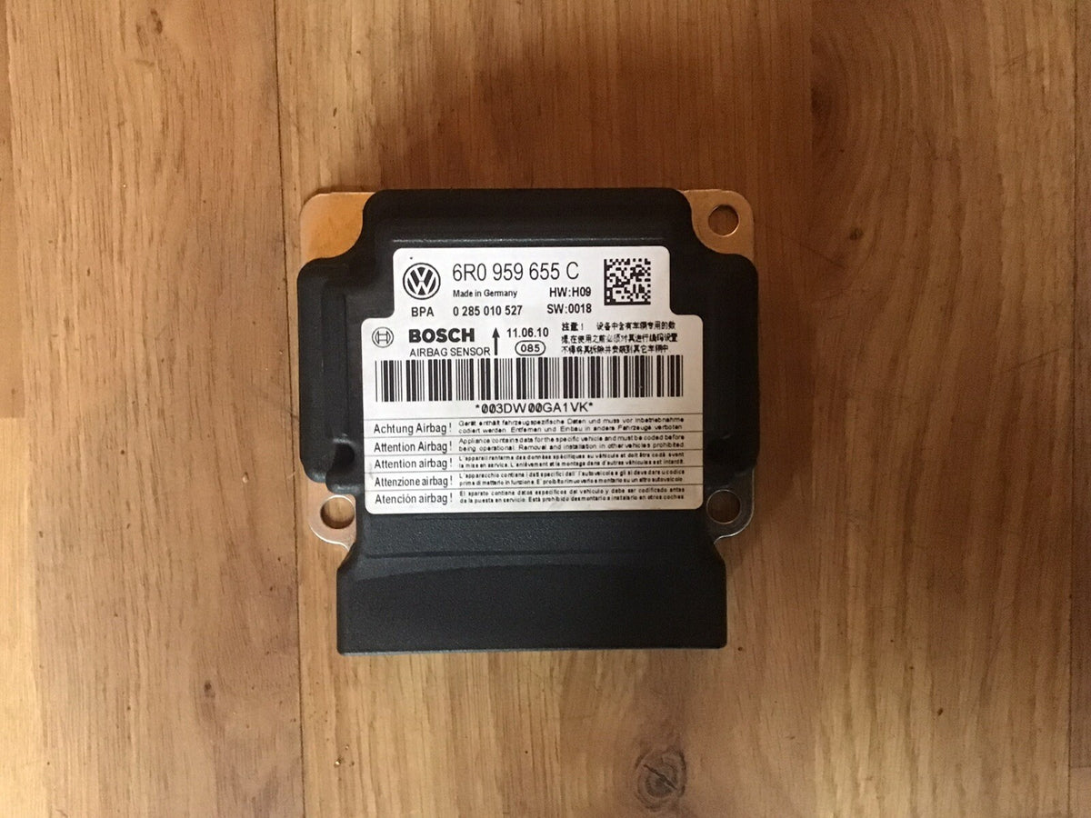 VOLKSWAGEN POLO 6R AIRBAG CONTROL MODULE ECU 6R0959655C 2009 20130