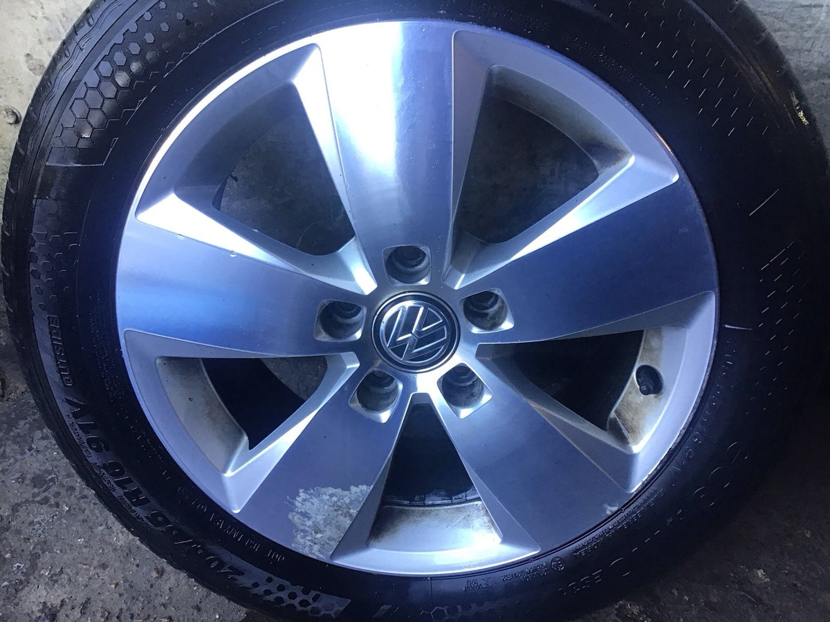 VOLKSWAGEN GOLF MK7 WHEEL 16'' ALLOY RIM TYRE 205X55X16 5G0601025AC 2013 20172