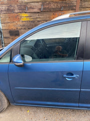 VOLKSWAGEN TOURAN PASSENGER'S SIDE N/S FRONT DOOR PACIFIC BLUE LA5J  2010 20152