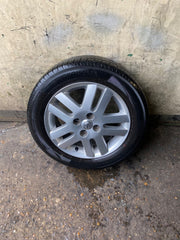 TOYOTA YARIS MK2 ALLOY WHEEL 15'' PZ406 B0675 ZC WITH TYRE 185X60X15 2006 20112