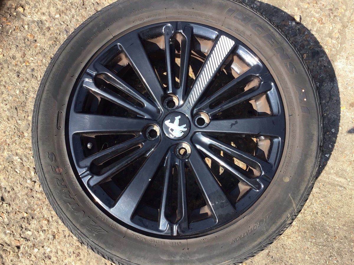 PEUGEOT 208 ALLOY WHEEL 16'' 9808137577 TYRE 195X55X15  2012 20192