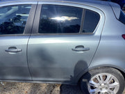 VAUXHALL CORSA D PASSENGERS SIDE N/S REAR DOOR IN SILVER LAKE CODE Z179 2006-2014