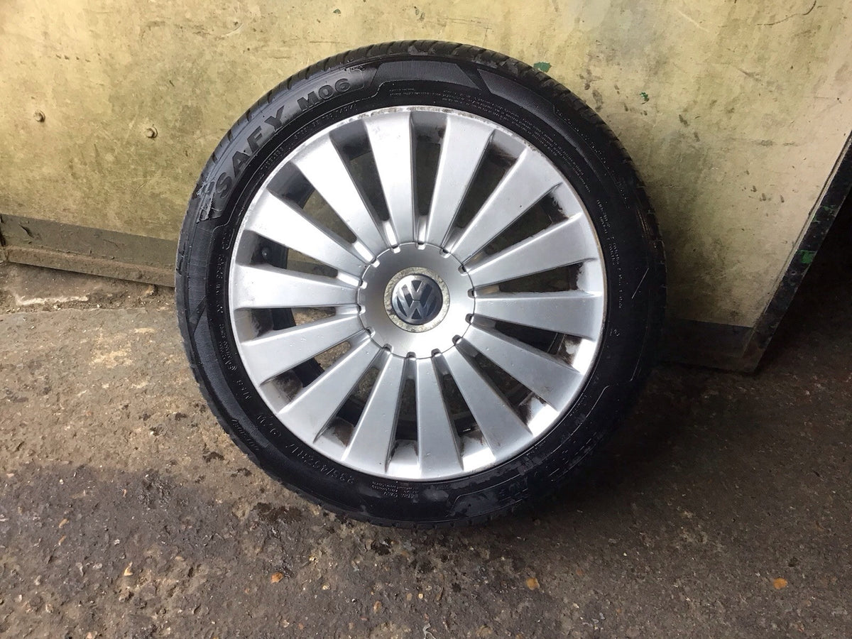 VOLKSWAGEN PASSAT B6 ALLOY WHEEL 17'' 3C0601025G TYRE 235X45X17 2005 20106