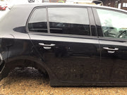 VOLKSWAGEN GOLF MK6 DRIVER'S SIDE O/S REAR DOOR DEEP BLACK LC9X 2008 20126
