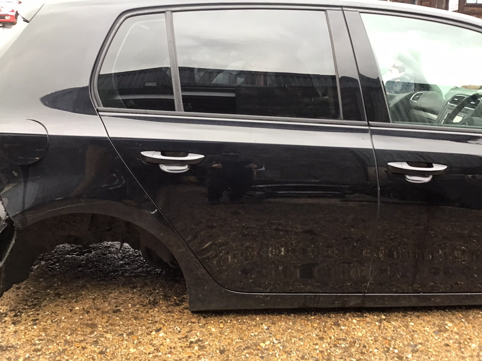 VOLKSWAGEN GOLF MK6 DRIVER'S SIDE O/S REAR DOOR DEEP BLACK LC9X 2008 20120