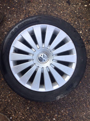 VOLKSWAGEN PASSAT B6 ALLOY WHEEL 17'' 3C0601025G TYRE 235X45X17 2005 20100