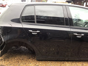 VOLKSWAGEN GOLF MK6 DRIVER'S SIDE O/S REAR DOOR DEEP BLACK LC9X 2008 20123