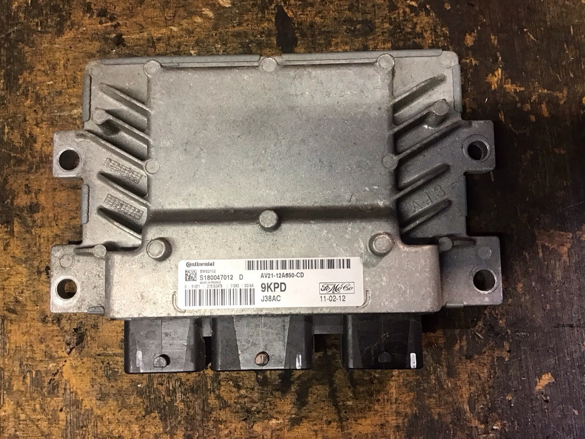 FORD FIESTA MK7 1.25 PETROL ENGINE CONTROL MODULE ECU AV21 12A650 CD 2008 20120