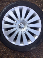 VOLKSWAGEN PASSAT B6 ALLOY WHEEL 17'' 3C0601025G TYRE 235X45X17 2005 20104