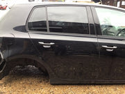 VOLKSWAGEN GOLF MK6 DRIVER'S SIDE O/S REAR DOOR DEEP BLACK LC9X 2008 20121
