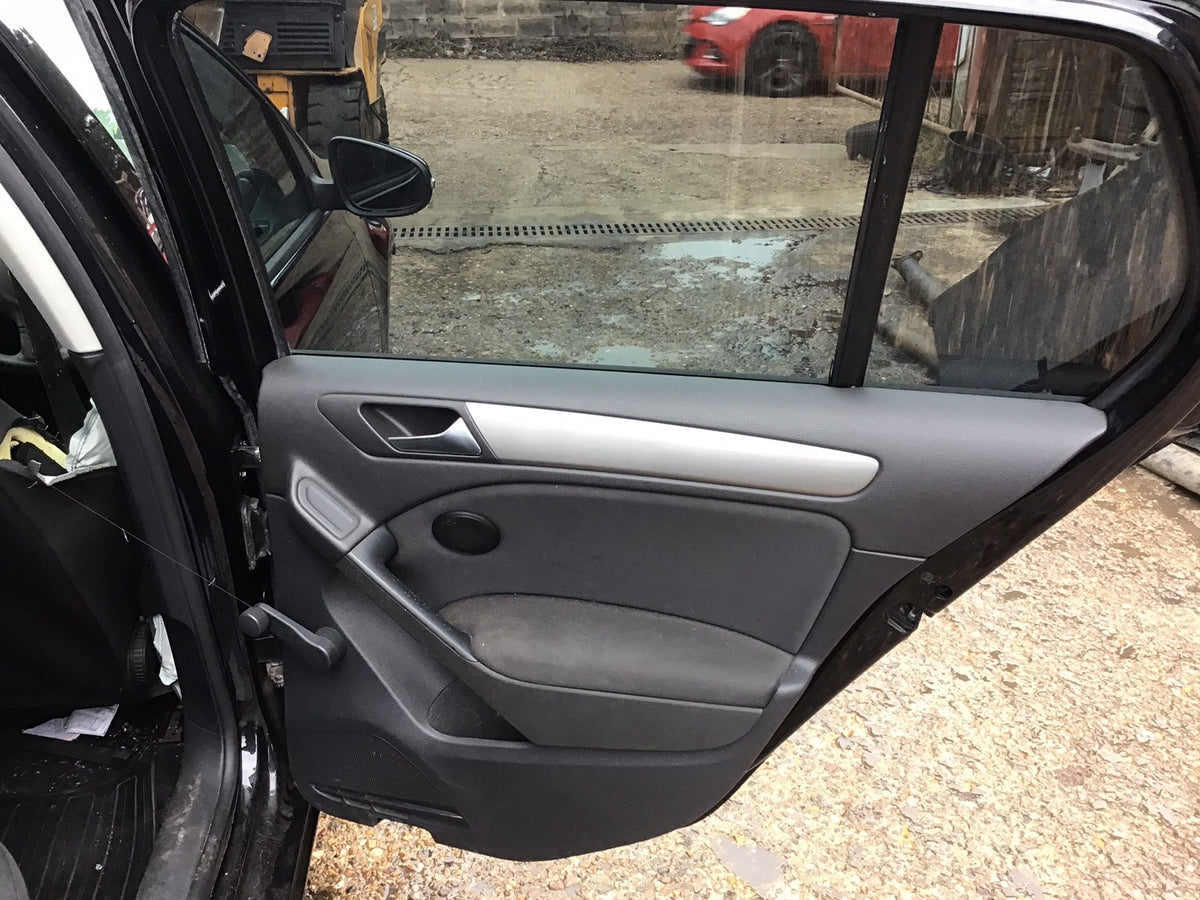 VOLKSWAGEN GOLF MK6 DRIVER'S SIDE O/S REAR DOOR DEEP BLACK LC9X 2008 20129