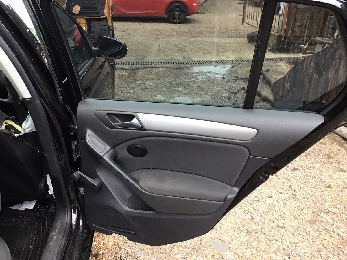 VOLKSWAGEN GOLF MK6 DRIVER'S SIDE O/S REAR DOOR DEEP BLACK LC9X 2008 20128