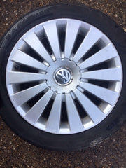 VOLKSWAGEN PASSAT B6 ALLOY WHEEL 17'' 3C0601025G TYRE 235X45X17 2005 20105