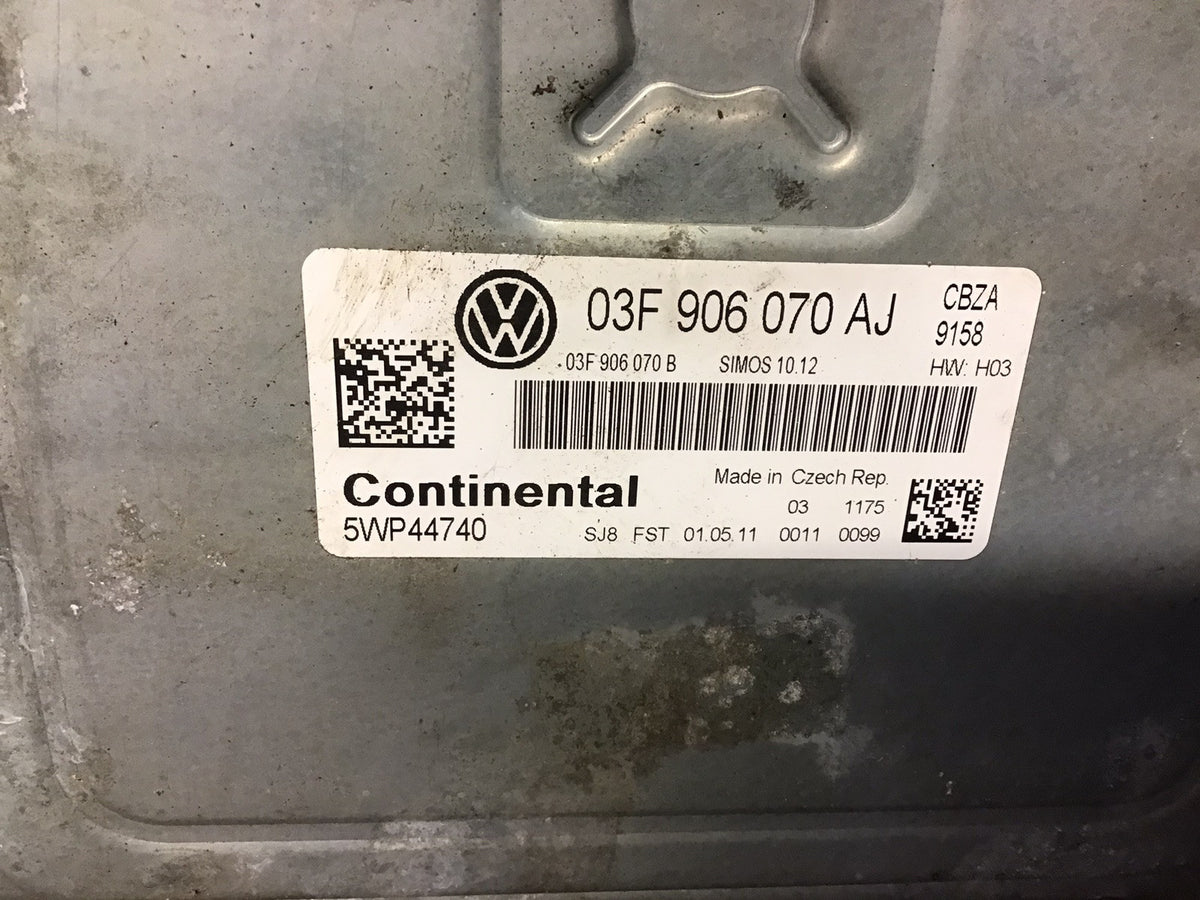 VOLKSWAGEN SEAT AUDI 1.2TSI PETROL ECU  03F906070AJ CBZA 2009 20143