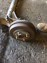 FORD B MAX REAR AXLE DRUM BRAKES ABS 2013 20186