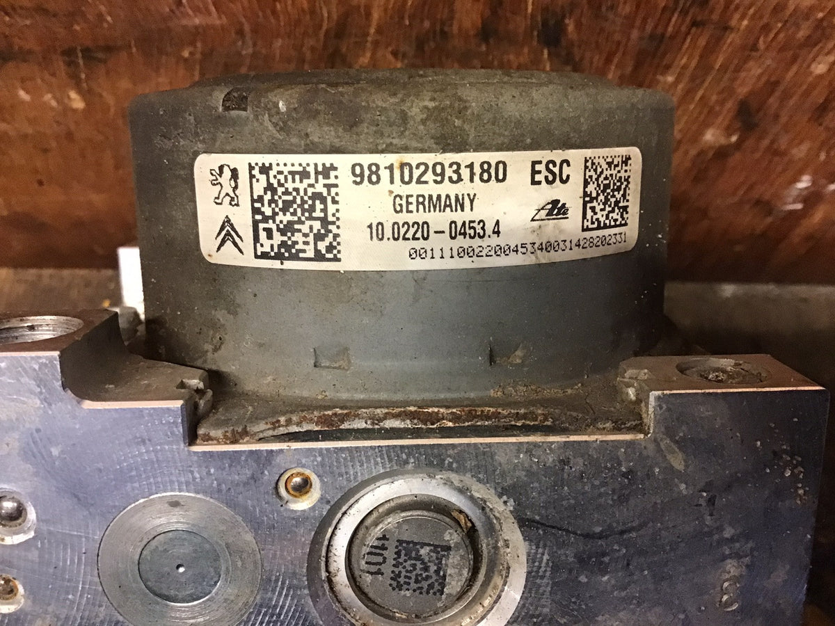 PEUGEOT CITROEN  ABS PUMP MODULE 9810293180 ATE 10.0220 0453.4 2012 20184