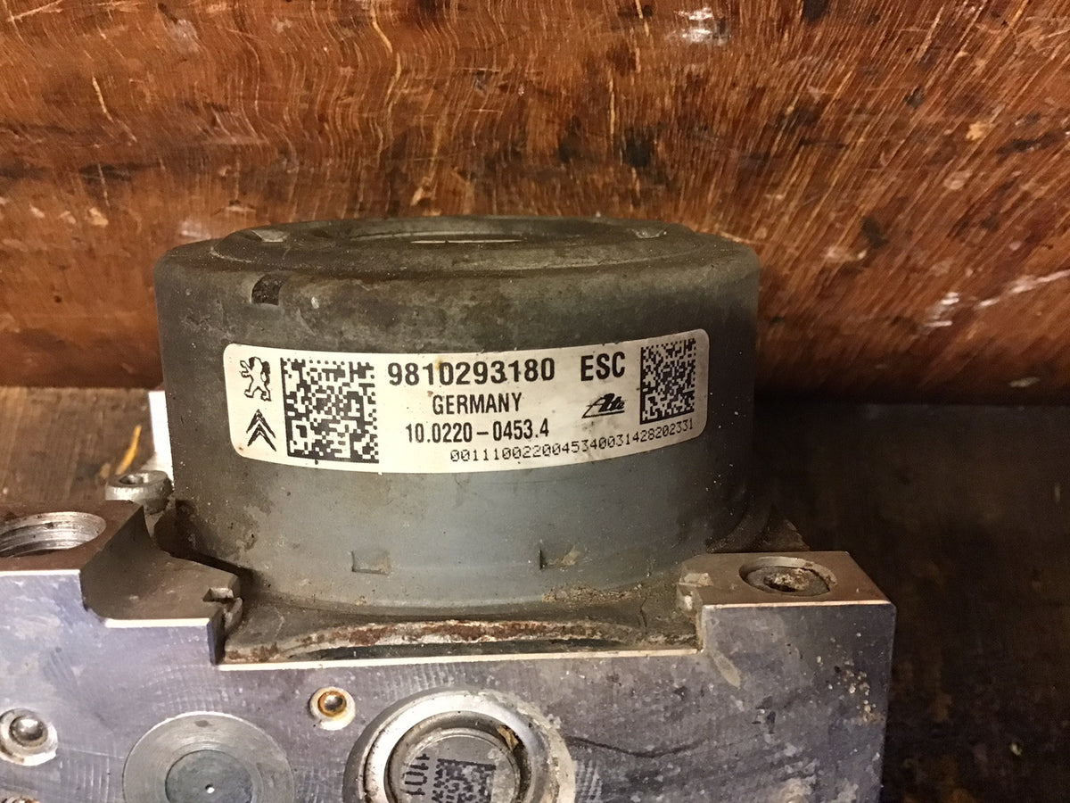 PEUGEOT CITROEN  ABS PUMP MODULE 9810293180 ATE 10.0220 0453.4 2012 20181